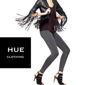 HUE Super Smooth Denim Legging - Size XS